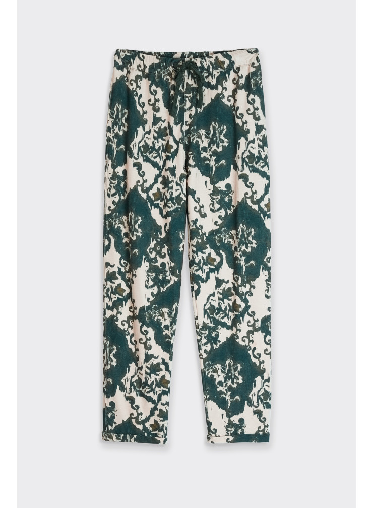 Printed Viscose Regular Fit Women's Joggers