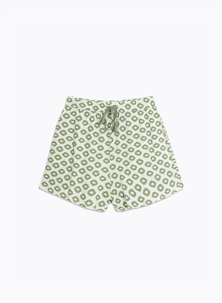 Shorts  Col U en Lin / Elasthanne