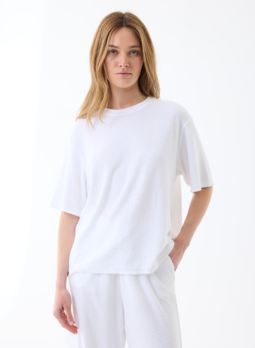 T-shirt short sleeves round neck in Organic Cotton / Modal