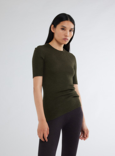 Long Sleeves Sweater Round neck in Merino Wool