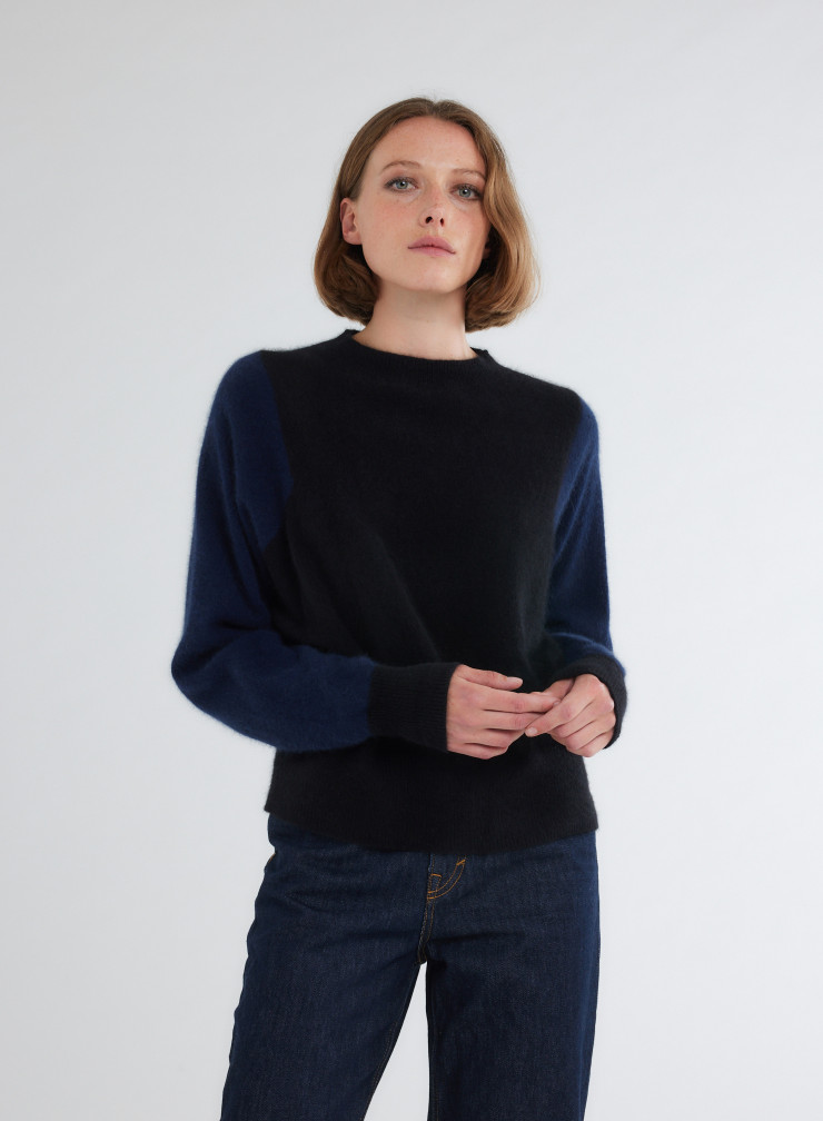 Pullovers Manches Longues Col Rond en Raccon wool / Polyamide