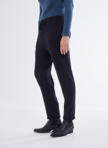 Pantalon Daphné à revers en Viscose / Élasthanne