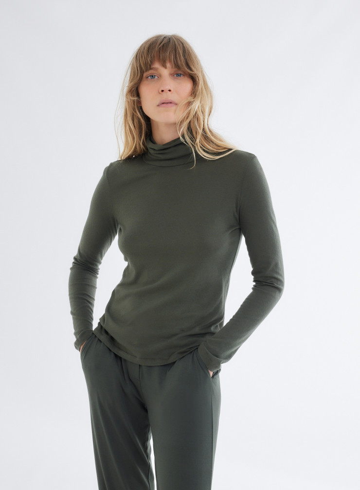 Turtleneck T-shirt