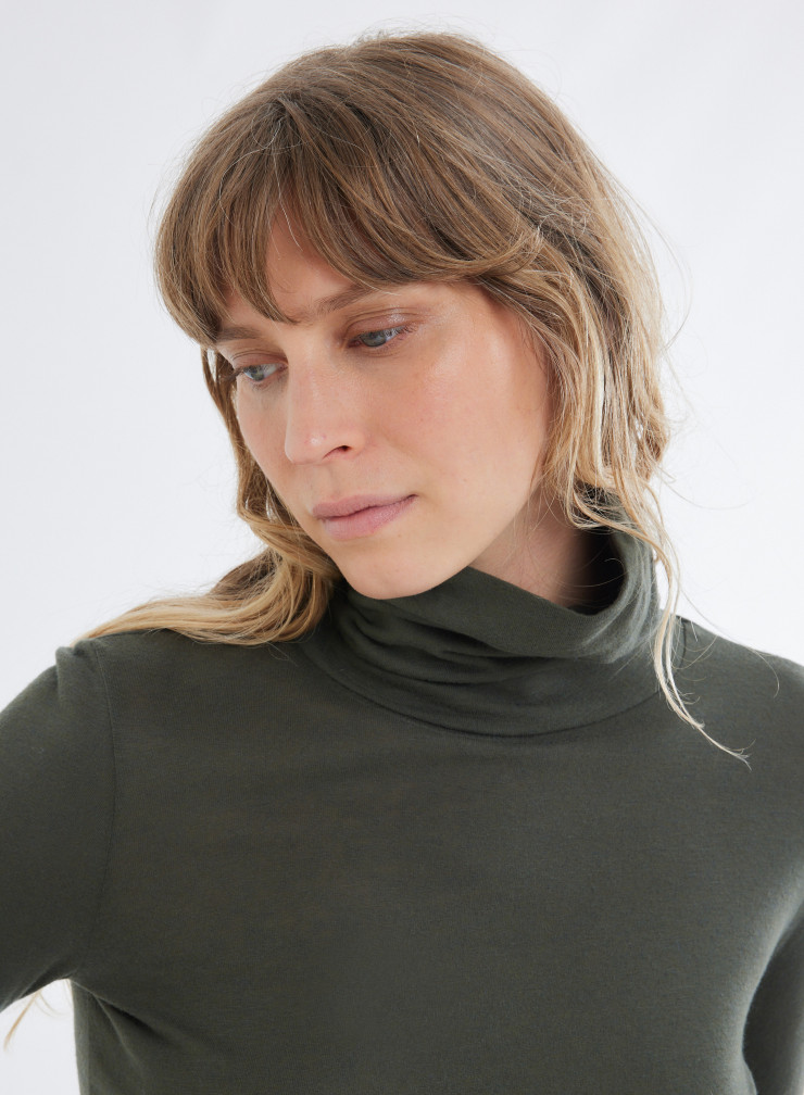 Turtleneck T-shirt