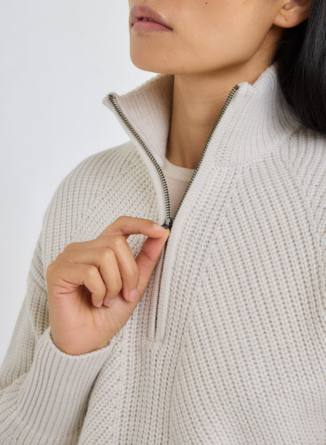 Long Sleeves Sweater High-neck in Merino Wool