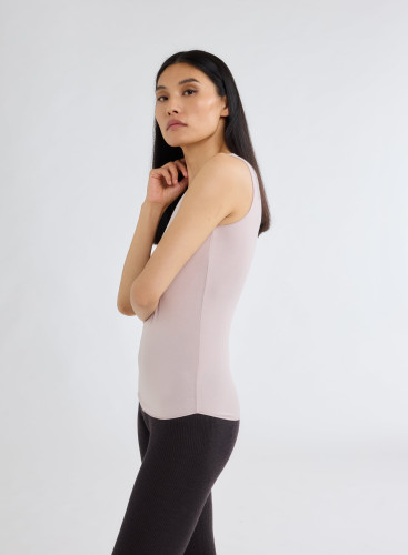 U-neck Tank Top in Viscose / Elastane