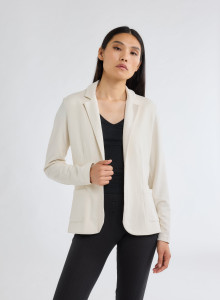 Veste Manches Longues Col Veste en Viscose / Elasthanne