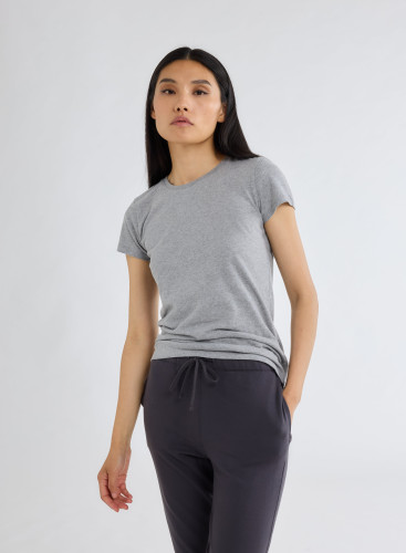 Short Sleeves Round neck T-shirt in Organic Cotton