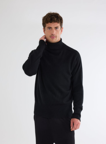 Long Sleeves Turtle neck Sweater in Cashmere