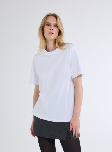 Round neck short sleeves t-shirt in Organic Cotton