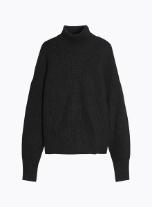 Long Sleeves Sweater Turtle neck in Merino Wool