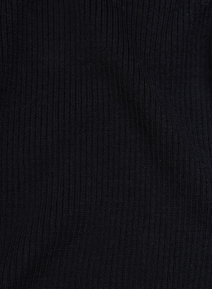 Elbow Sleeves Sweater High-neck in Merino Wool