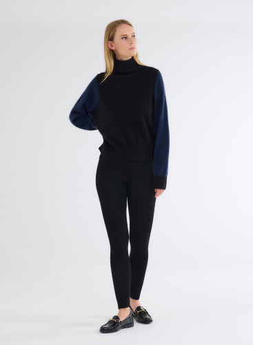 Long Sleeves Sweater Turtle neck in Raccoon Wool / Polyamide