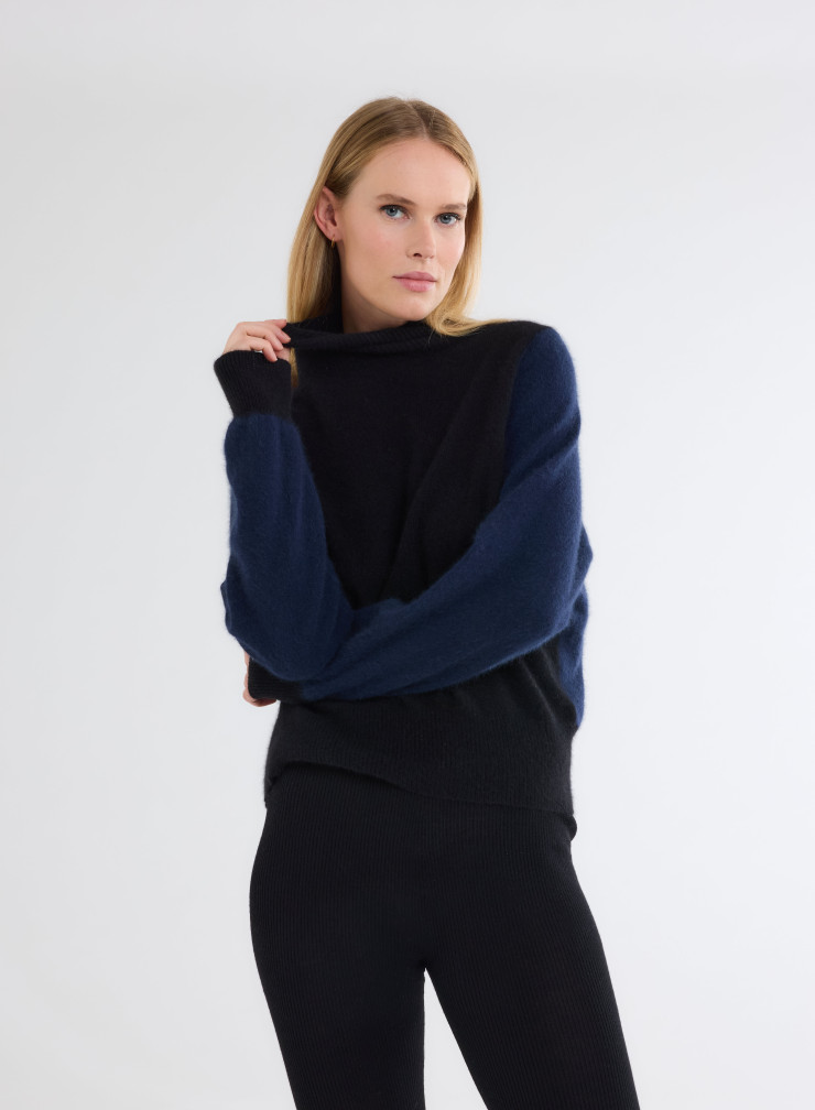 Pullovers Manches Longues Col Roulé en Raccon wool / Polyamide