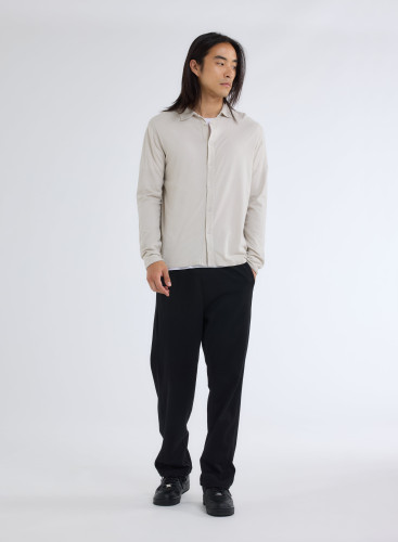 Long Sleeves Shirt in Cotton / Cashmere