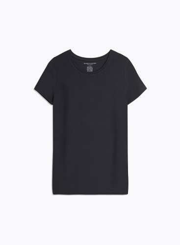 Short Sleeves Round neck T-shirt in Viscose / Elastane