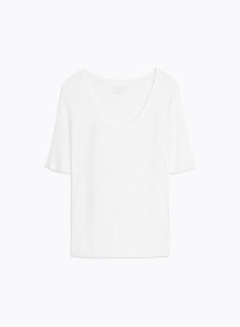 Tee shirt Manches Courtes Col U en Coton Organique / Modal / Elasthanne