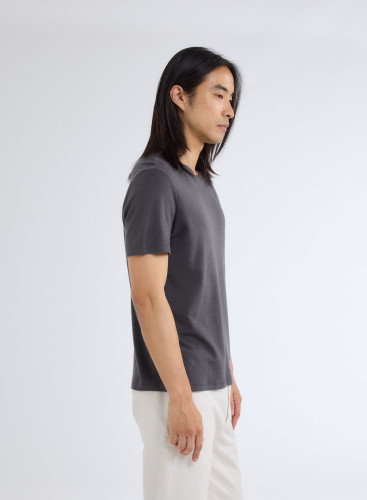 Short Sleeves Round neck T-shirt in Cotton / Cashmere